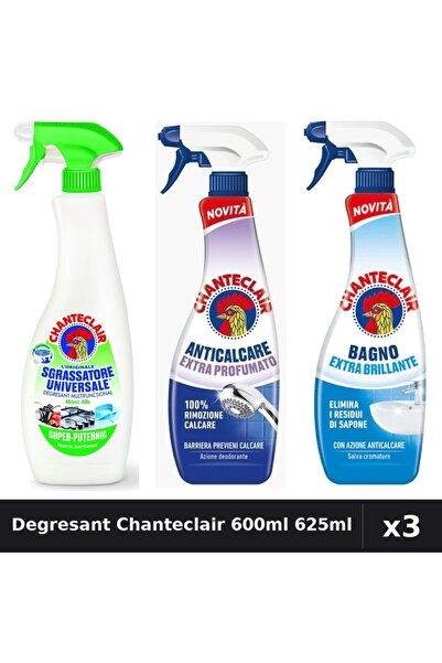 Chanteclair Set 3 Degresant Universal 600ml, 625ml - Lămâie, Extra Parfumat, ...