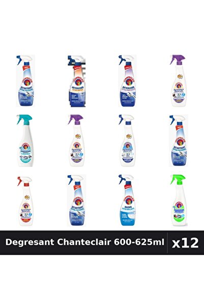 Chanteclair Set 12 Degresant Universal 600-625ml - 9 Arome, Anticalcar, Detar...