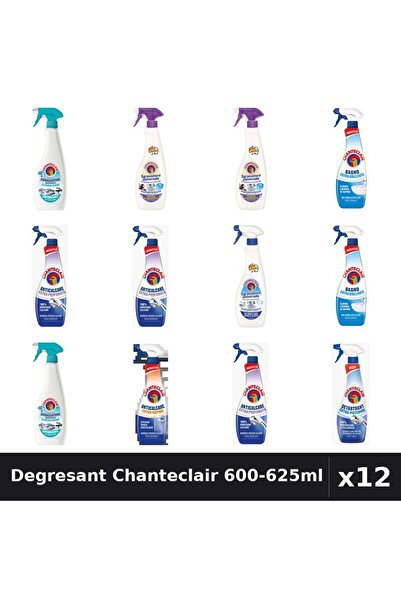 Chanteclair Set 12 Degresant Universal 600-625ml - 8 Arome, Anticalcar, Detar...