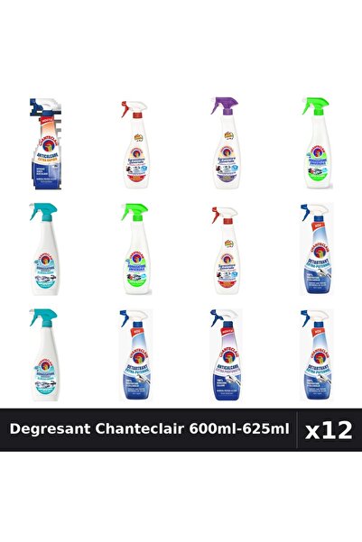 Chanteclair Set 12 Degresant Universal 600ml-625ml - Marsilia, Lămâie, Mosc Alb
