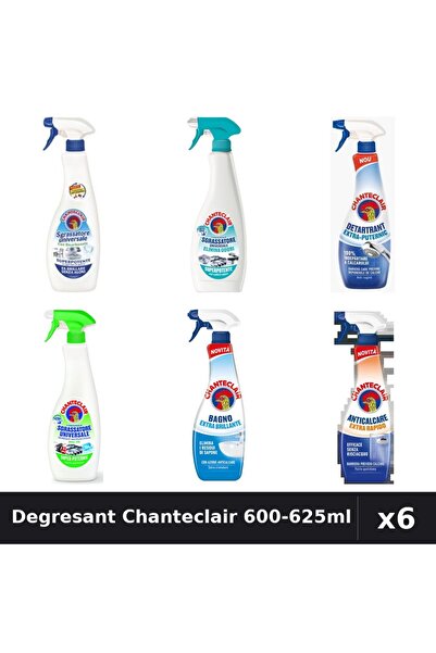 Chanteclair Set 6 Degresant Universal 600-625ml - Bicarbonat, Lămâie, Anti-Mi...