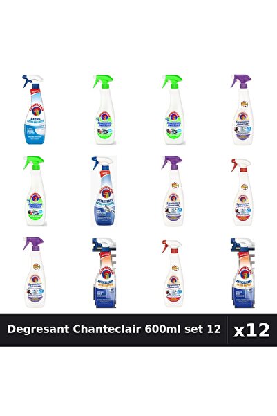 Chanteclair Set 12 Degresant Universal 600-625ml - Lămâie, Lavandă, Marseilia...