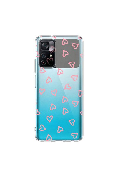 PPKin حافظة شفافة متوافقة مع Poco M4 Pro بتصميم Heart 7