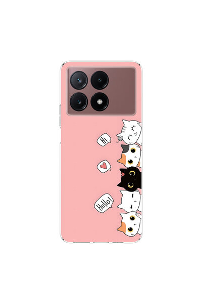 PPKin حافظة شفافة متوافقة مع Poco X6 Pro بتصميم Kedis 2