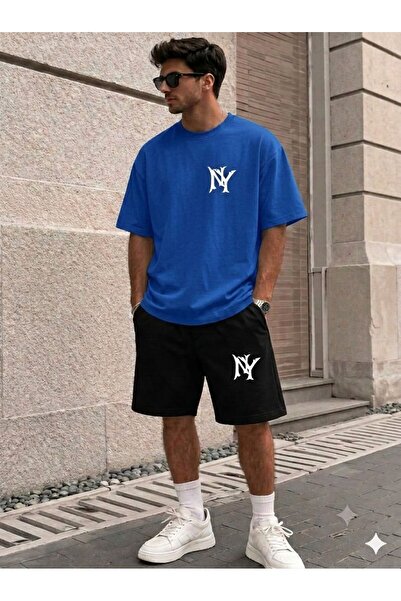 YK WEAR Unisex Women Men Nyy Style Premium Unisex Shorts Set