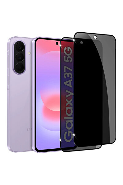 Rivor Samsung Galaxy A37 İçin Uyumlu 5D Hayalet Gizli Tam Kaplama Siyah Renk ...