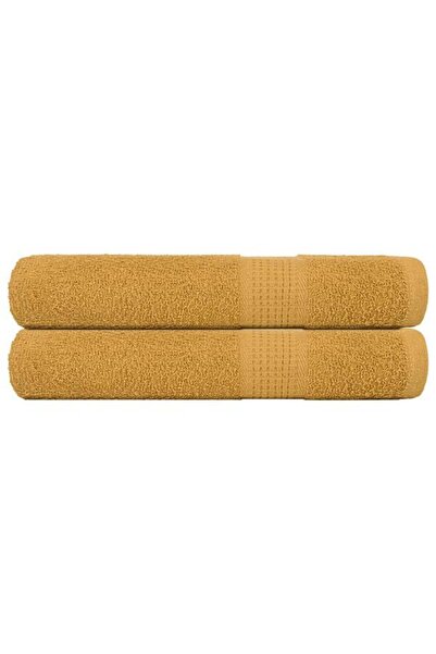 vidaxl Prosoape de saună, FROGN, 2 bucăți, Auriu, 80 x 200 cm, 360 g/m²