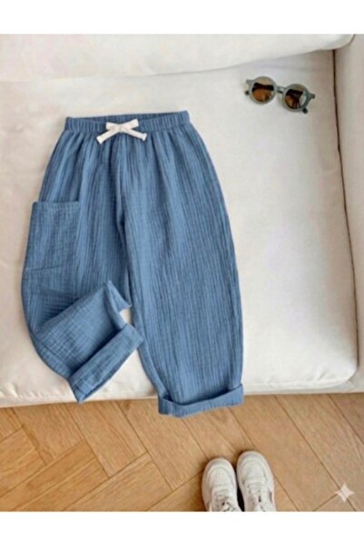 FLOWER BABY Double Layer Muslin Baby Children's Bottom Pants