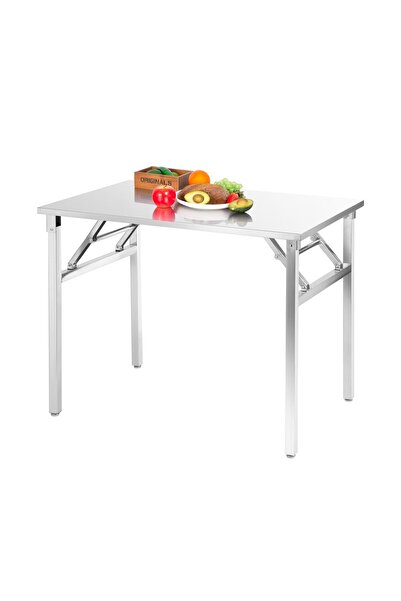 Garvee Small Stainless Steel Folding Table, Portable Camp Picnic Party Dining...