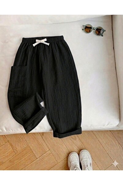 FLOWER BABY Double Layer Muslin Baby Children's Bottom Pants