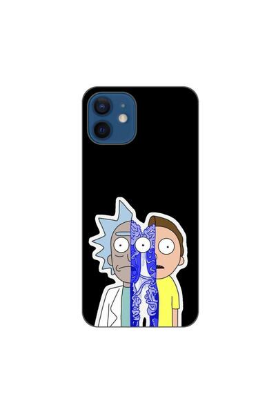 OEM Husa compatibila cu Apple iPhone 12 Silicon Gel Tpu Model Rick And Morty ...