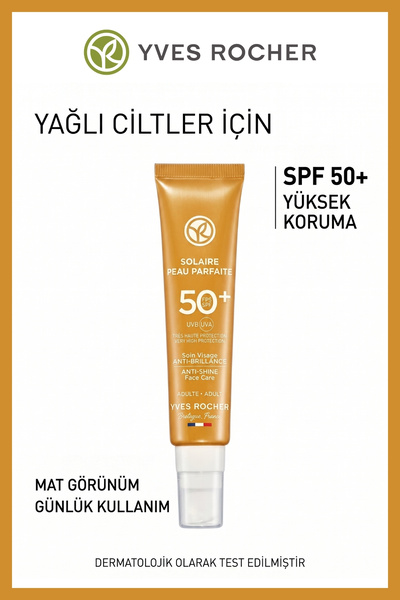 Yves Rocher Leke Karşıtı Mat Bitiş UVA UVB Koruyucu Hafif Dokulu Güneş Koruyu...