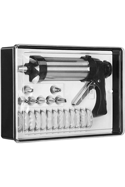Arabest Cookie Press Gun Kit, DIY Cookie Maker with 8 Icing Nozzles & 13 Molds