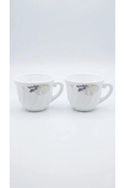 OEM Set 6 Cești Lavandă din Opal Alb 190 ml