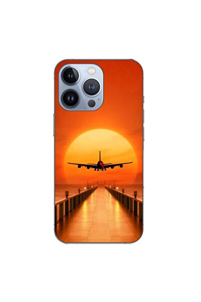 OEM Husa compatibila cu Apple iPhone 13 Pro Silicon Gel Tpu Model Airplane Su...
