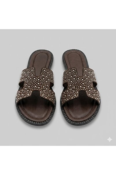 KİNDEP (Lili) Casual Women's Slippers Brown