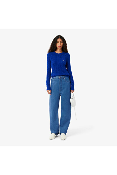 Lacoste SS26 RUNWAY Kadın Mavi Pantolon