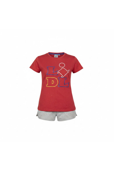 esmara Women's Red Lidl Graphic Cotton T-Shirt
