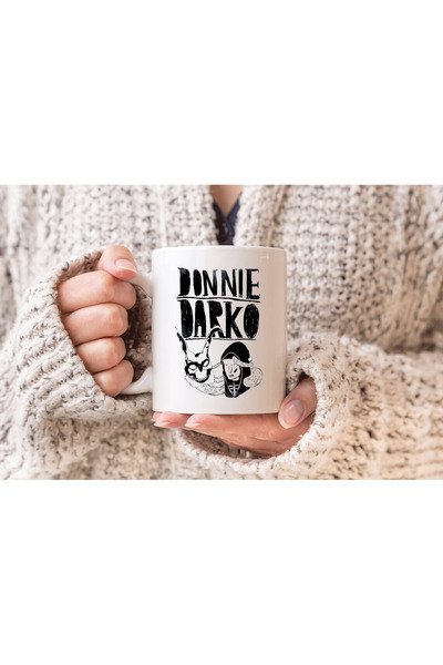 cesita Donnie Darko Printed White Porcelain Mug