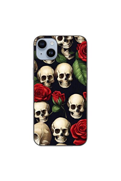 OEM Husa compatibila cu Apple iPhone 14 Plus Silicon Gel Tpu Model Skulls and...