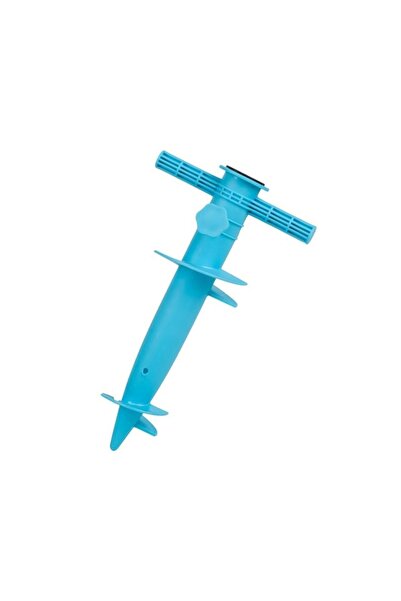 OEM Screw Type Umbrella Holder, Turquoise, Strong Anchoring, Compatible Ø22-3...