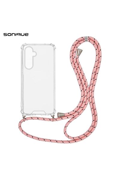 Sonique Θήκη Σιλικόνης με Κορδόνι Armor Clear Samsung Galaxy S25 Plus Rainbow...
