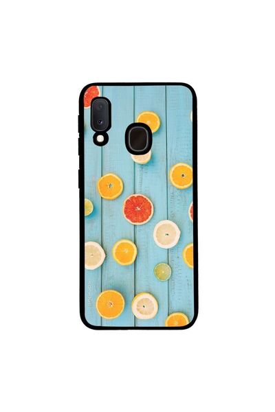 Sonique Θήκη Fruit Series για Samsung Galaxy A20e Γκρέιπφρουτ