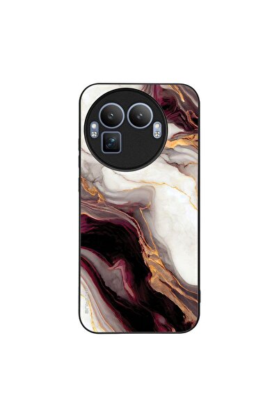 Sonique Θήκη Marble Series για Realme GT 8 Pro 5G Μπορντώ