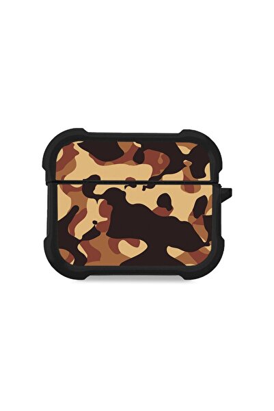 Sonique Θήκη Σιλικόνης Camouflage Army Series για AirPods Pro 3 Καφέ 01