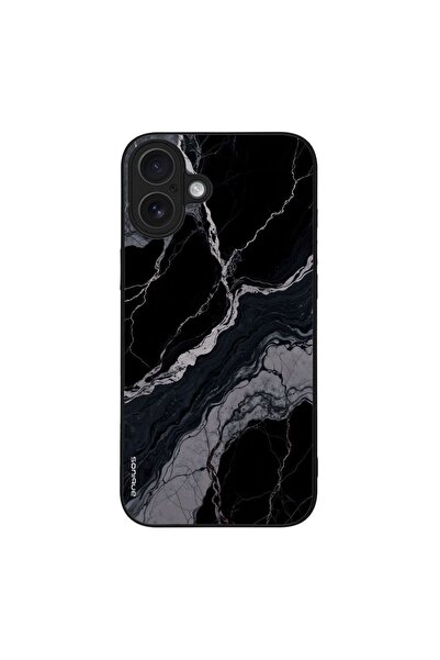 Sonique Θήκη Marble Series για Apple iPhone 16 Plus Μαύρο 02