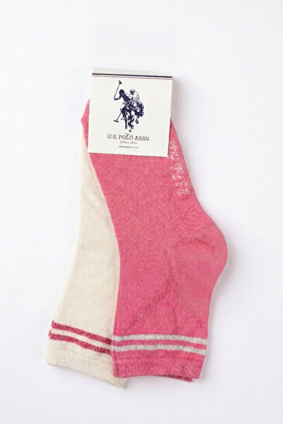 U.S. Polo Assn. 2-Piece Women's Glittery Socks Set Socket 36-40