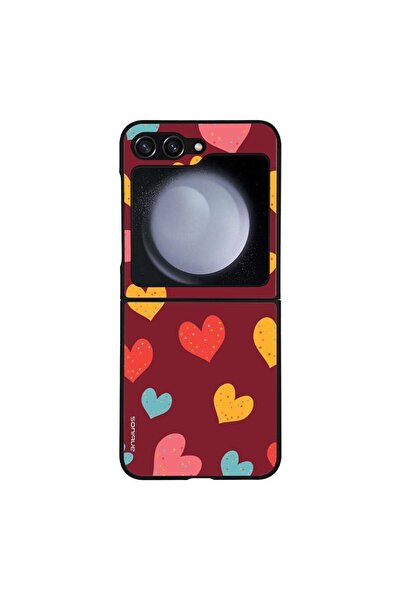 Sonique Θήκη Heart Series για Samsung Galaxy Z Flip 5 Μπορντώ