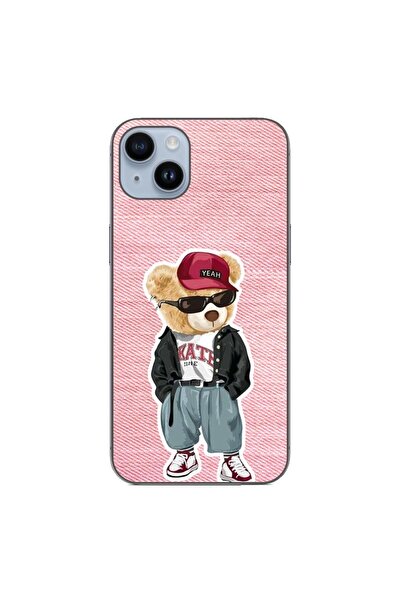 OEM Θήκη συμβατή με Apple iPhone 15 Plus από σιλικόνη gel TPU με σχέδιο Ροζ Τ...