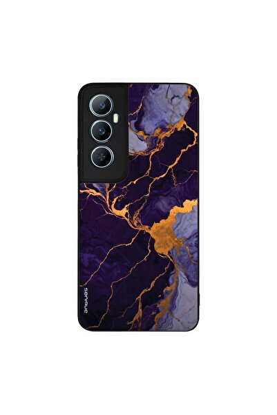 Sonique Θήκη Marble Series για Realme C65 4G Μωβ