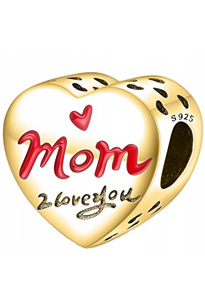 Larezo pandantiv, element decorativ, Model Inima Te Iubesc Mama, Cadou Ziua M...