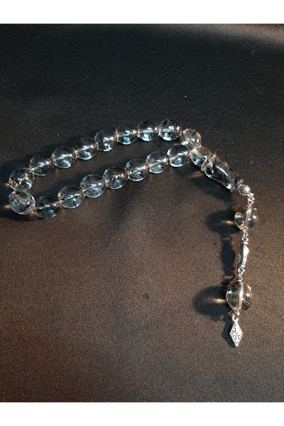 MRYart Translucent Black Stained Glass Beads Shaker Prayer Beads