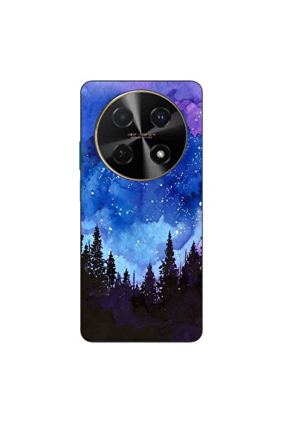 OEM Θήκη συμβατή με Huawei Nova 12i Σιλικόνης Gel TPU Μοντέλο Νυχτερινό Δάσος
