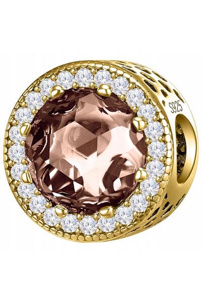 Larezo pandantiv, element decorativ, Model Cristal Albastru Roz Si Zirconiu C...