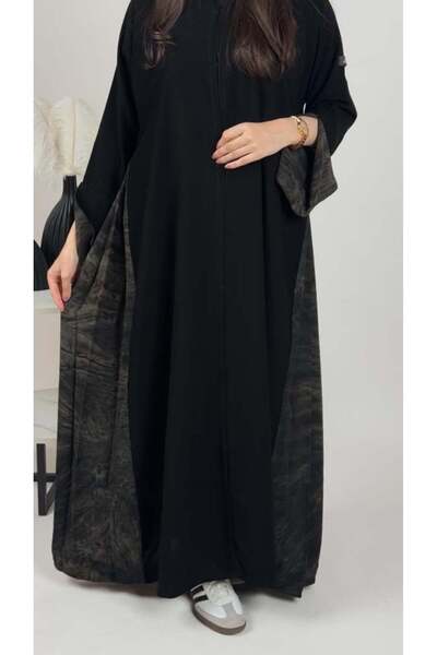Elena Qatari Style Abaya with Stylish Design Luxurious and Soft Crepe Fabric