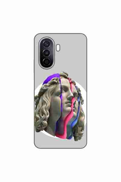 OEM Θήκη συμβατή με Huawei Nova Y70 Σιλικόνης Τζελ TPU Μοντέλο Neon Ruins