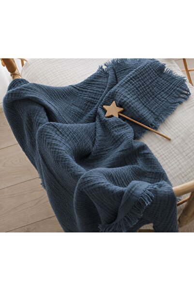 Boho Piccolo 4 Layer 100% Cotton 115 X 115 cm Muslin Baby and Child Blanket