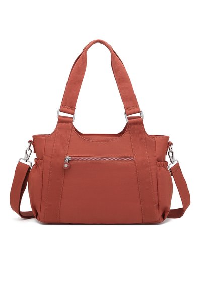 SMART BAGS Geantă de umăr pentru femei, din țesătură șifonată, impermeabilă, de mărime medie, zilnică