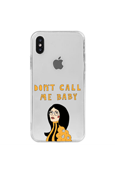 Other Apple iPhone Xs Call me baby Transparent Silicone TPU Θήκη