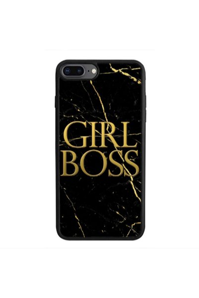 Other Apple iPhone 7 Plus Girl boss marble Black Glossy Θήκη