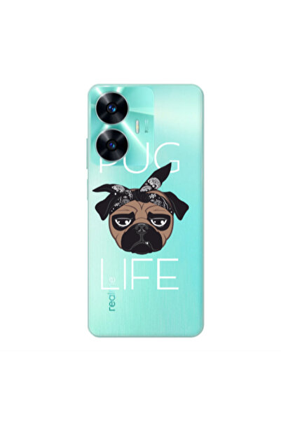 Other Realme C55 Pug Life Transparent Silicone TPU Θήκη