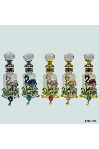 NUJET 5pcs Crystal Perfume Essential Oil Bottle 12ml D9353