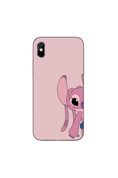 OEM Θήκη συμβατή με Apple iPhone XS Σιλικόνης Gel TPU με σχέδιο Stitch Her