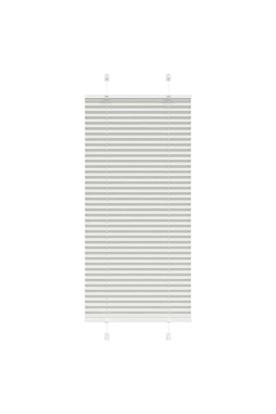 vidaxl Πλισέ περσίδα ανοιχτό γκρι 55×100 cm Πλάτος υφάσματος 54,4 cm