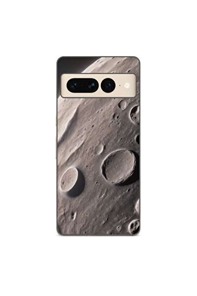 OEM Husa compatibila cu Google Pixel 8 Pro Silicon Gel Tpu Model Moon Surface