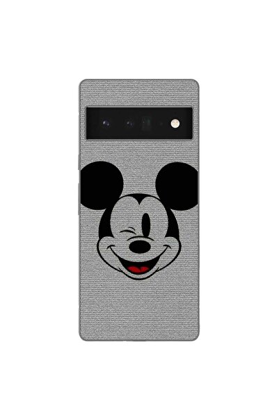 OEM Калъф, съвместим с Google Pixel 6 Pro, силиконов гел TPU с шарка на Мики